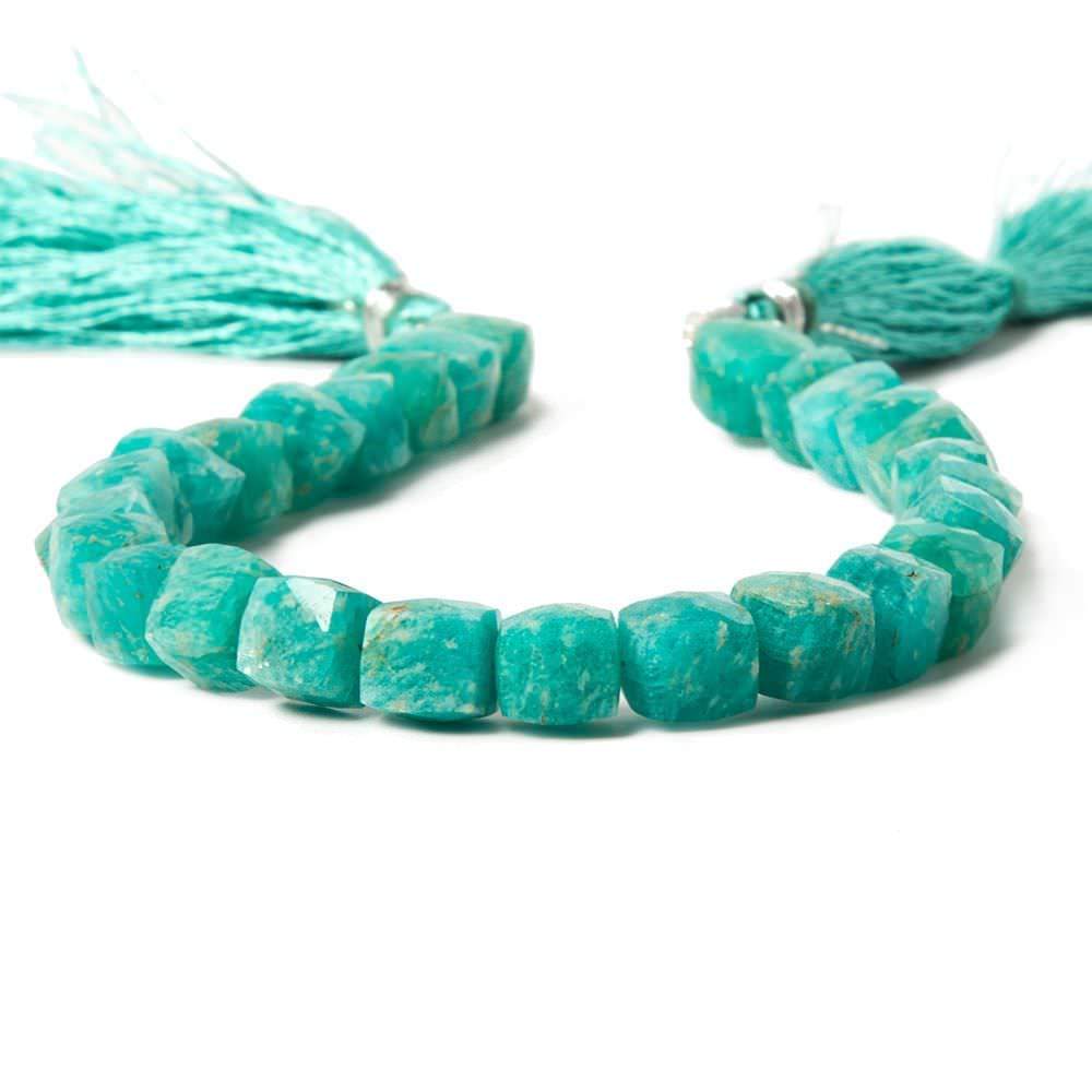 Amazonite Faceted Cube Beads - Beadsofcambay.com