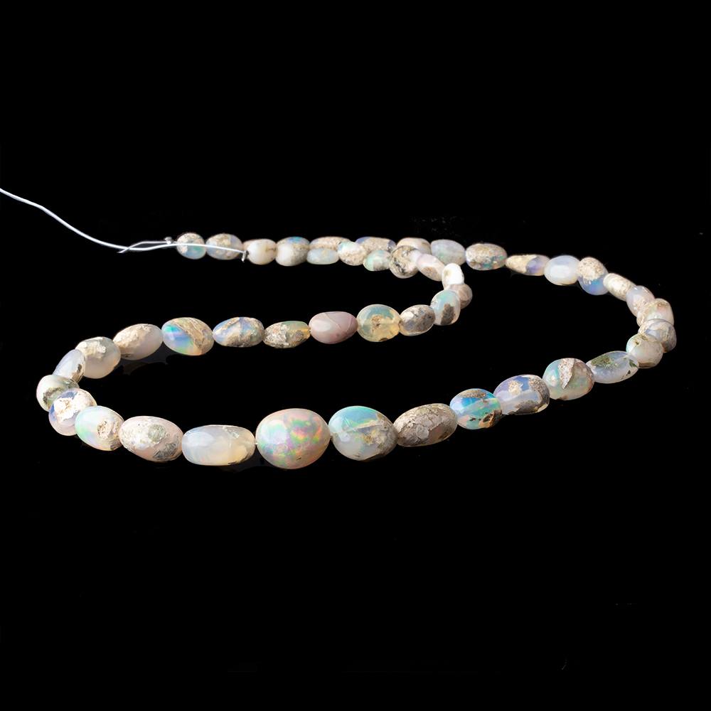 Australian Boulder Opal plain nuggets 18 inch 48 beads 6x5x3-13x10x7mm - Beadsofcambay.com