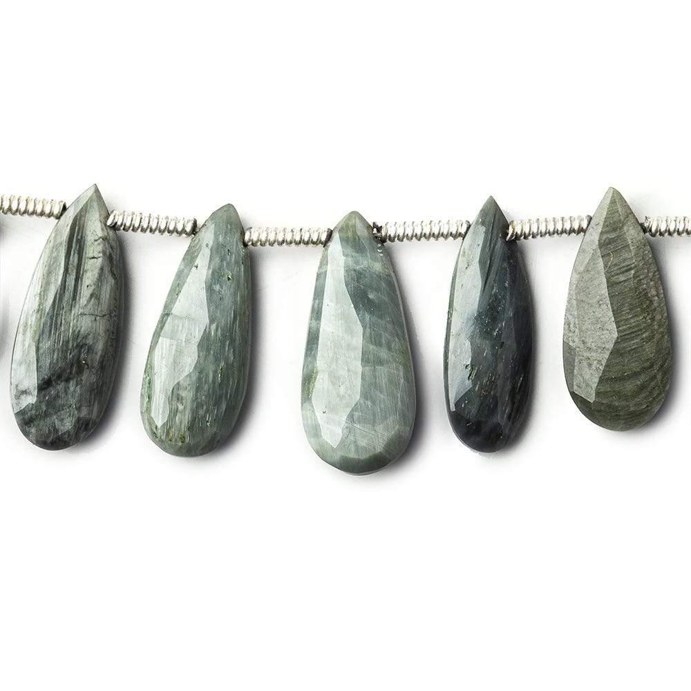 Black Tiger Eye Pear Briolette - Beadsofcambay.com