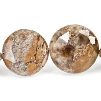 Desert Cliff Jasper Beads Straight Drilled Faceted Coins - Beadsofcambay.com