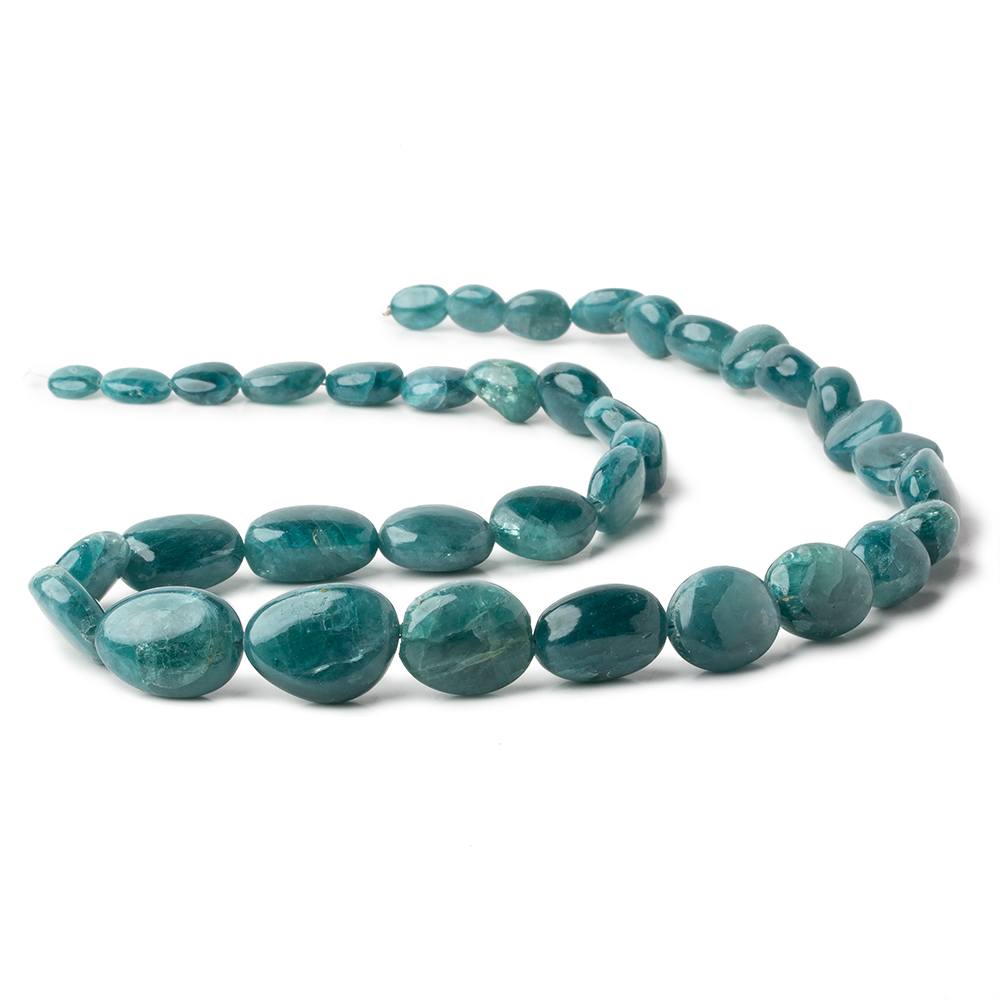 Grandidierite plain nuggets 17 inch 35 beads 7x6-17x13mm A grade - Beadsofcambay.com