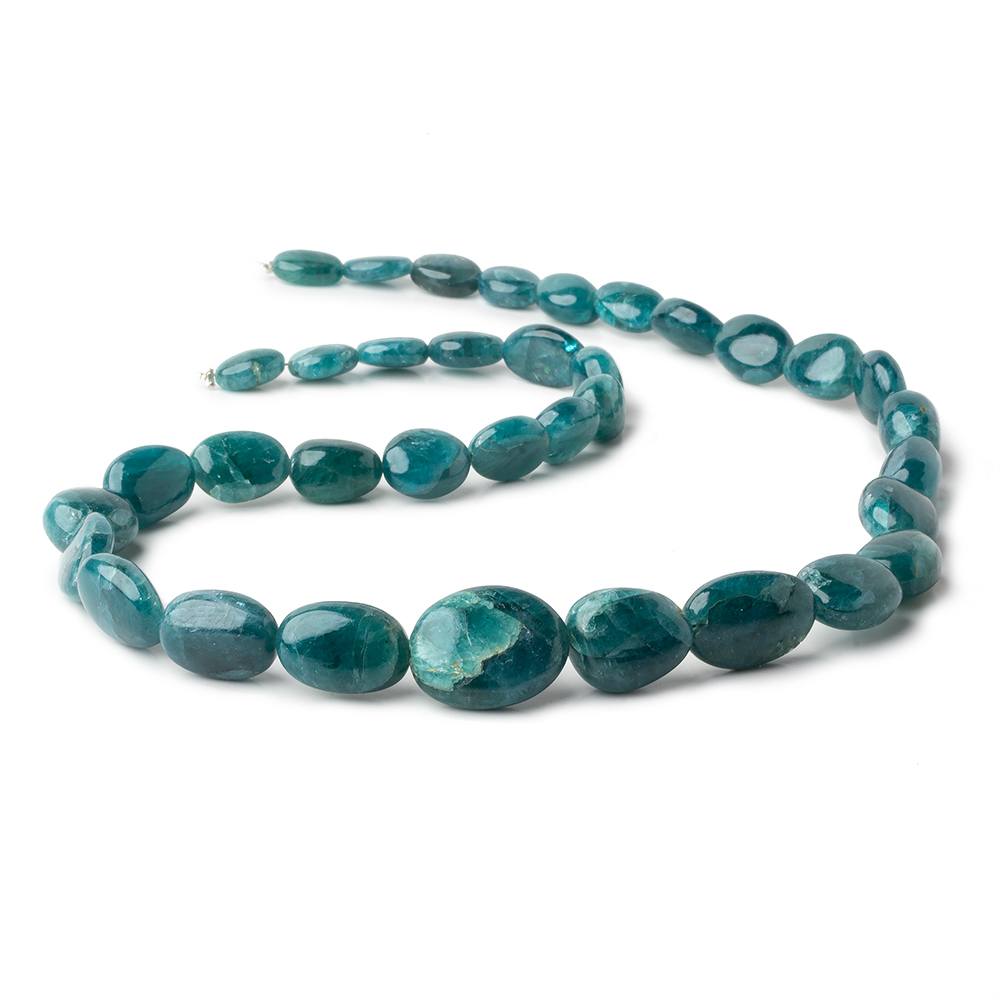 Grandidierite plain nuggets 17 inch 35 beads 9x7-18x15mm A grade - Beadsofcambay.com