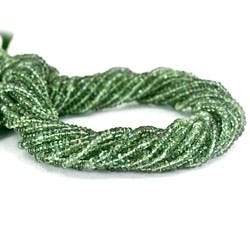 Green Apatite Beads Plain Rondelle - Beadsofcambay.com