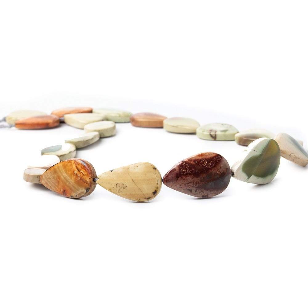 Imperial Jasper Straight Drill Pear - Beadsofcambay.com