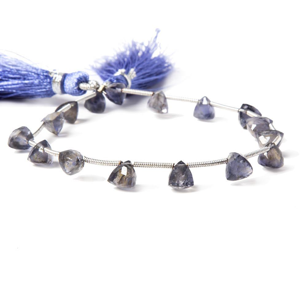 Iolite Beads Top Drilled Trillion - Beadsofcambay.com