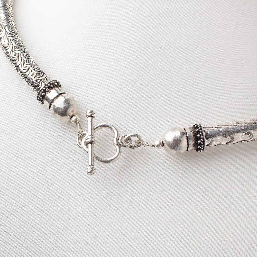 Labradorite Faceted Tear Drop Antiqued Silver Necklace and Earring Set AAA - Beadsofcambay.com