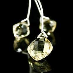 Lemon Quartz Beads Corner Drilled Pillow Set - Beadsofcambay.com