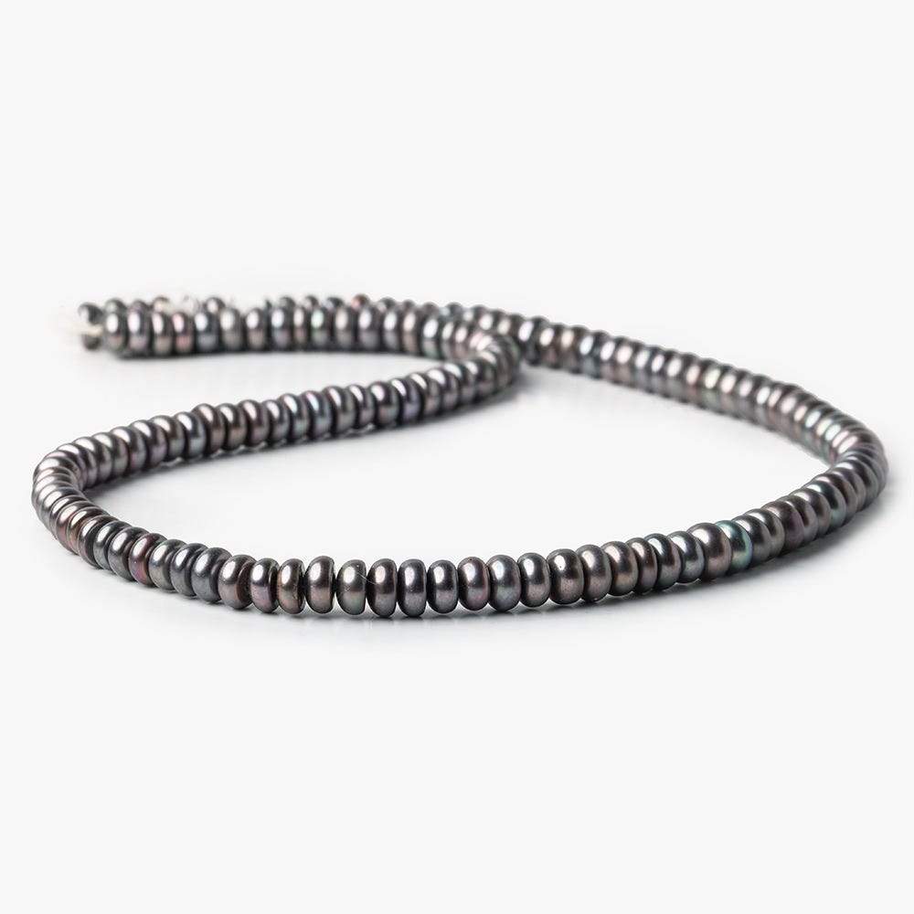 Peacock Center Drill Button Freshwater Pearl Strand - Beadsofcambay.com