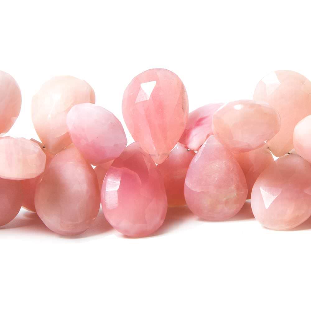 Pink Peruvian Opal Pear Briolette - Beadsofcambay.com