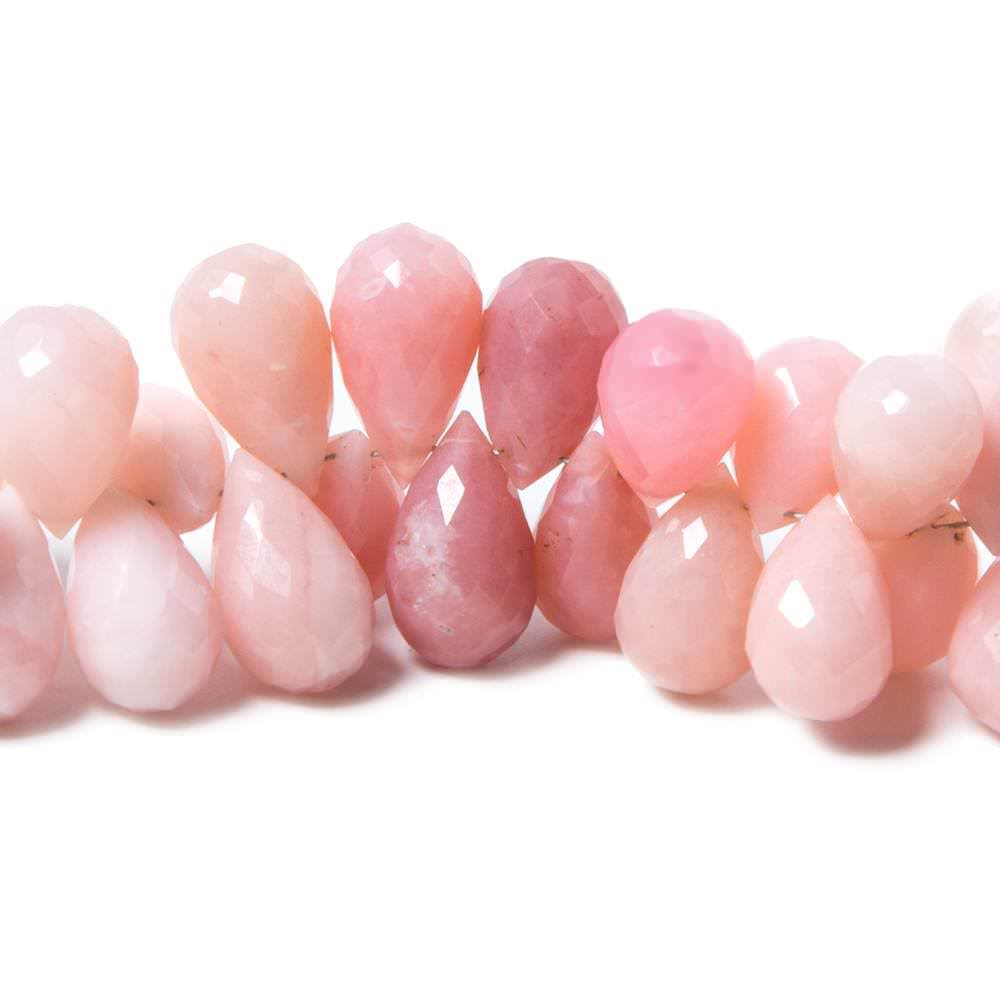 Pink Peruvian Opal Tear Drop Briolette - Beadsofcambay.com