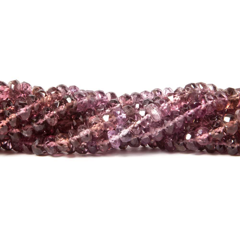 Purple Pink Spinel Faceted Rondelle - Beadsofcambay.com