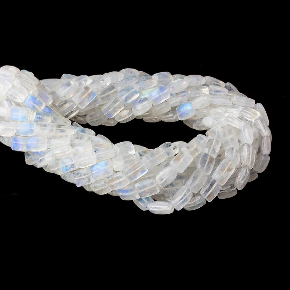 Rainbow Moonstone plain rectangle 14 inch 36 beads 8x6x3-9x6x4mm AA - Beadsofcambay.com