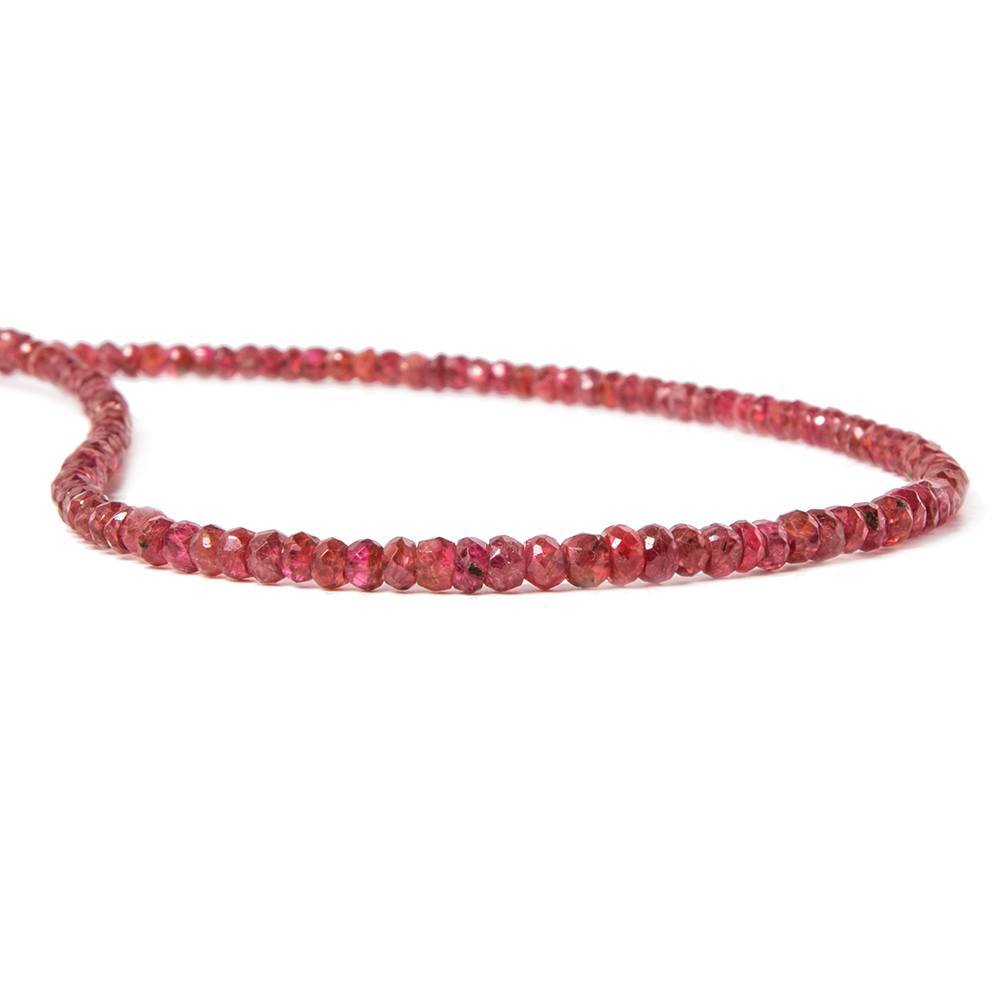 2-3.5mm Red Spinel Faceted Rondelle Beads 16 inch 185 pieces - Beadsofcambay.com