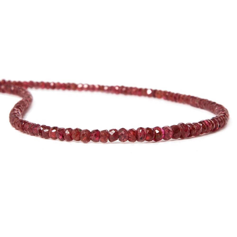 Red Spinel Beads Faceted Rondelle - Beadsofcambay.com