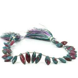 Ruby In Zoisite Faceted Marquise - Beadsofcambay.com