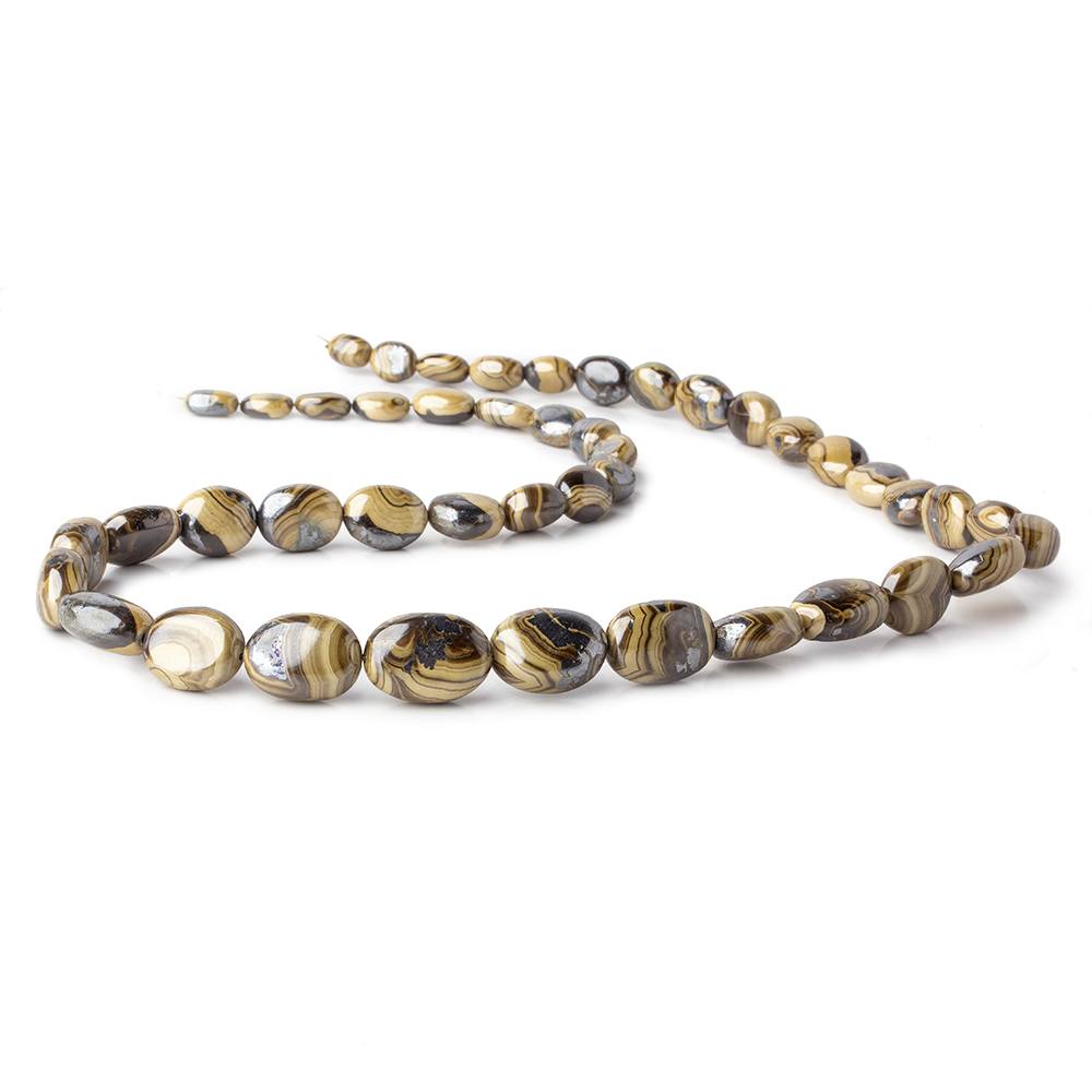 Schalenblende plain nuggets 19.5 inch 44 beads 7.5x5.5-16x11mm AA rare - Beadsofcambay.com