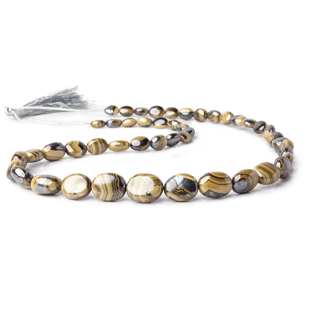 Schalenblende plain nuggets 19.5 inch 47 beads 8x6-15x12.5mm AA rare - Beadsofcambay.com