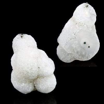 Solar Quartz Focal Bead Stalactite Natural Structure with Drusy - Beadsofcambay.com