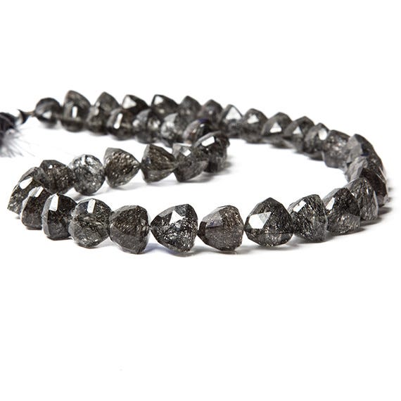 Tourmalinated Quartz Straight Drill Trillion - Beadsofcambay.com