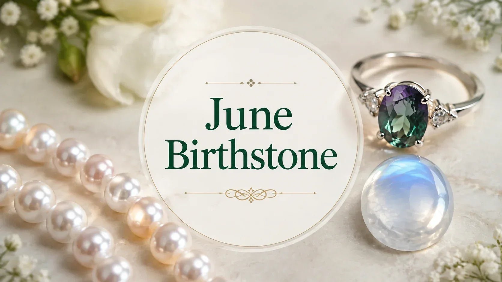 June Birthstone: Pearl, Alexandrite & Moonstone - Beadsofcambay.com