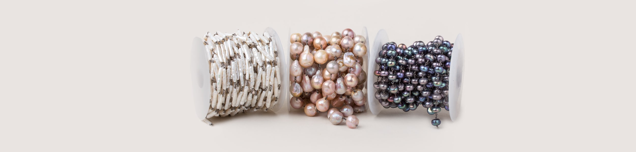 Freshwater Pearl Hand Crafted Chain - Beadsofcambay.com