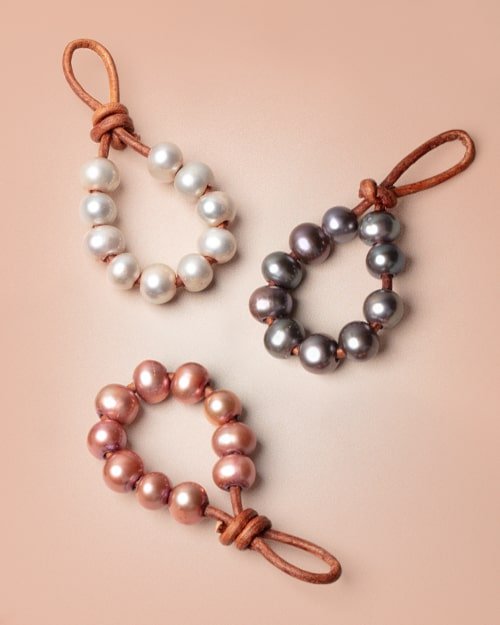 Off Round Large Hole Pearls - Beadsofcambay.com