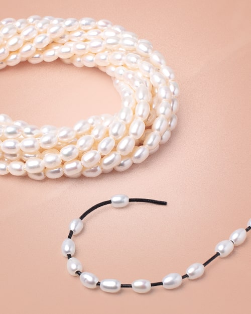 Oval Large Hole Pearls - Beadsofcambay.com