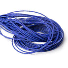 1-1.4mm Lapis Lazuli Hand-Cut Plain Tube Beads 15 inch 330 pieces - Beadsofcambay.com