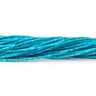 1-1.4mm Turquoise Howlite Hand-Cut Plain Tube Beads 15 inch 300 pieces - Beadsofcambay.com