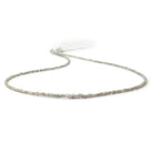 1 - 2.5mm Pale Gray Raw Diamond Cube Beads 15 inch 245 pieces - Beadsofcambay.com