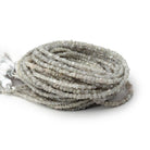 1 - 2.5mm Pale Gray Raw Diamond Cube Beads 15 inch 245 pieces - Beadsofcambay.com