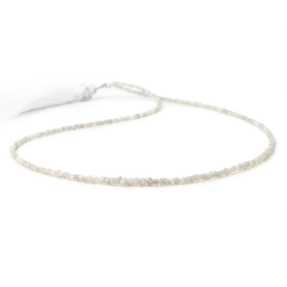 1 - 3mm Champagne Raw Diamond Cube Beads 15 inch 230 pieces - Beadsofcambay.com