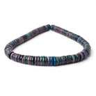 10 - 14mm Ethiopian Wollo Black Opal Faceted Heishi 16 inch 130 Beads AAA - Beadsofcambay.com