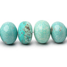10 - 15.5mm Mongolian Turquoise Plain Rondelle 18 inch 53 Beads - Beadsofcambay.com