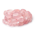 10-23mm Rose Quartz Plain Nugget Beads 18 inch 30 pieces AA - Beadsofcambay.com