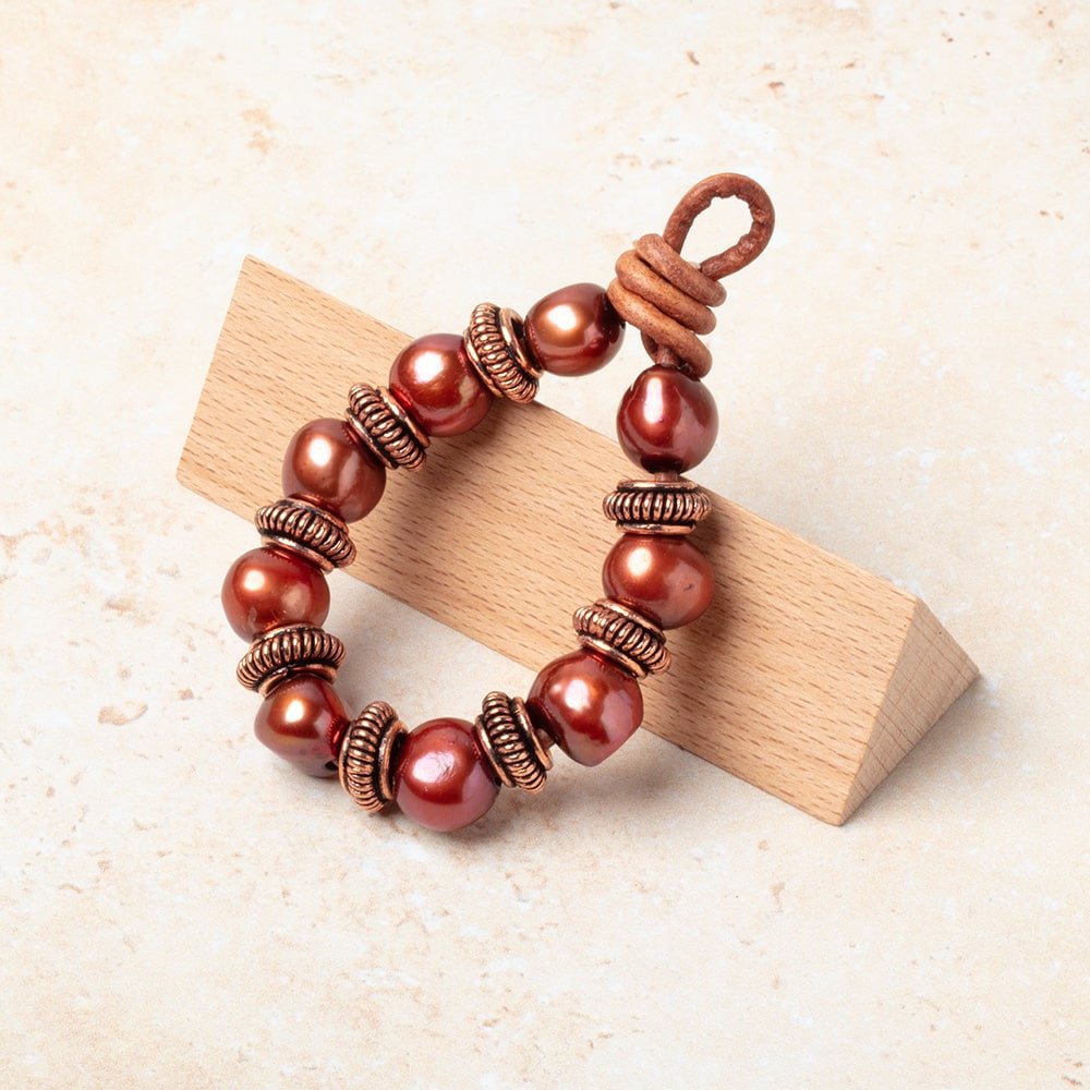 10mm Pinwheel Spacer with 4mm Large Hole 8 inch 43 Beads - BeadsofCambay.com