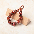 10mm Pinwheel Spacer with 4mm Large Hole 8 inch 43 Beads - BeadsofCambay.com