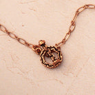 10mm Antiqued Copper Round Toggle Set of 5 Clasps - Beadsofcambay.com