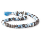 10mm Banded Owyhee Opal Plain Rondelle 17 inch 66 Beads - Beadsofcambay.com