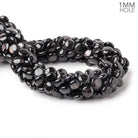 10mm Hypersthene Plain Coin Beads 15.5 inch 40 pieces 1mm Drill Hole - Beadsofcambay.com