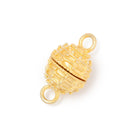 10mm Miligrain Beehive Design Magnetic Clasp 1 piece - Beadsofcambay.com