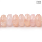 10mm Morganite Plain Rondelle Beads 16 inch 75 pieces AA 1mm hole - Beadsofcambay.com