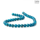 10mm Neon Blue Apatite Plain Round 15.5 inch 42 Beads 1mm Hole - Beadsofcambay.com