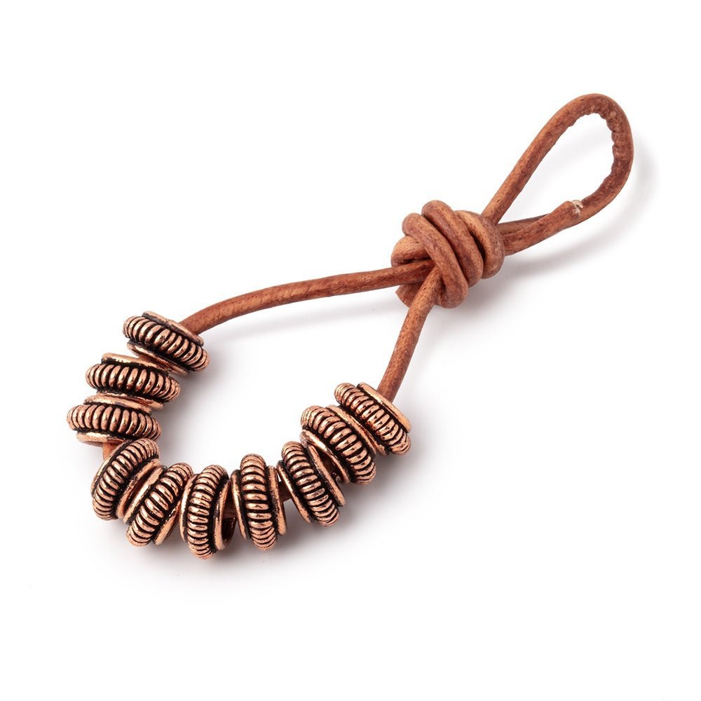 10mm Pinwheel Design Spacer Set of 10 Large Hole Beads - Beadsofcambay.com