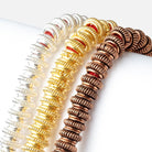 10mm Pinwheel Spacer with 4mm Large Hole 8 inch 43 Beads - Beadsofcambay.com