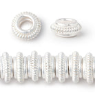 10mm Pinwheel Spacer with 4mm Large Hole 8 inch 43 Beads - Beadsofcambay.com