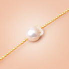 10x10 - 15x11mm White Ultra Baroque Freshwater Pearl Focal 1 piece - Beadsofcambay.com