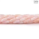 10x4mm Morganite Plain Rice Beads 16 inch 40 pieces 1mm Drill Hole - Beadsofcambay.com