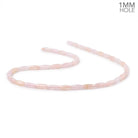 10x4mm Morganite Plain Rice Beads 16 inch 40 pieces 1mm Drill Hole - Beadsofcambay.com