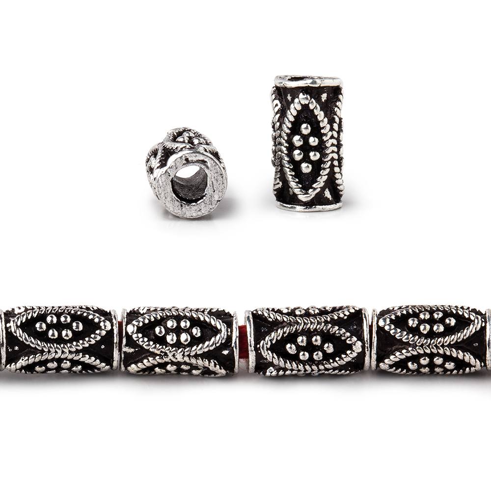 10x5mm Marquise Design Tube Beads 8 inch 21 pieces - Beadsofcambay.com